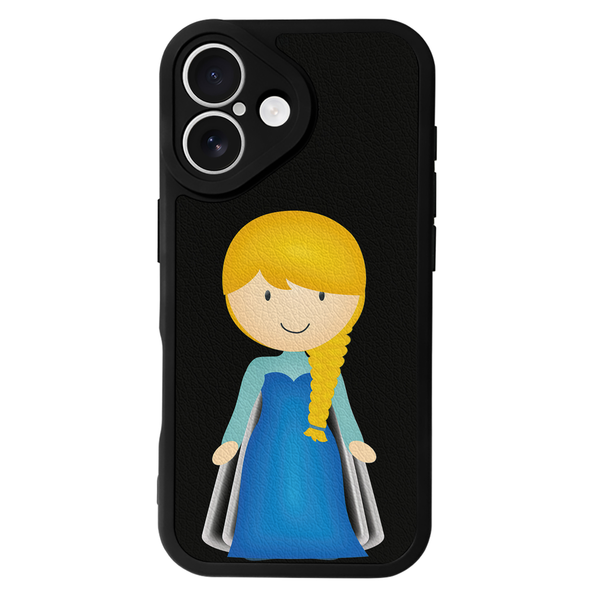（画像用） アナと雪の女王 アンナ エルサ Frozen Anna Elsa 【iPhone 16シリーズ対応】シリコンスマホケース（レザー調） 材質：シリコン